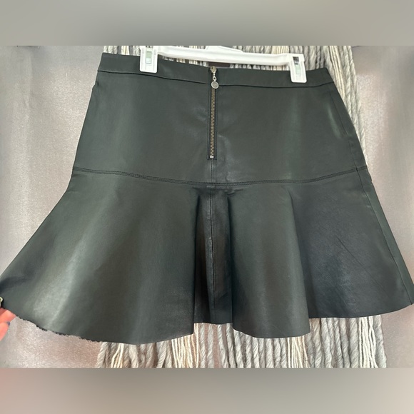 Odd Molly Black Leather Skirt (SZ 8-10) - Picture 6 of 6